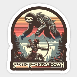 Slothorizon Slow Down Sticker